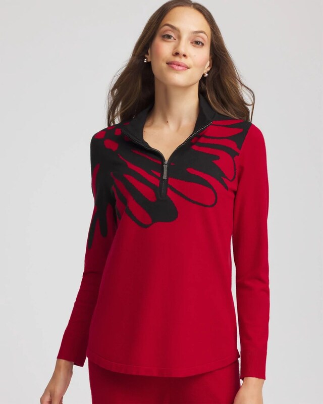 Zenergy Luxe Printed Pullover Top